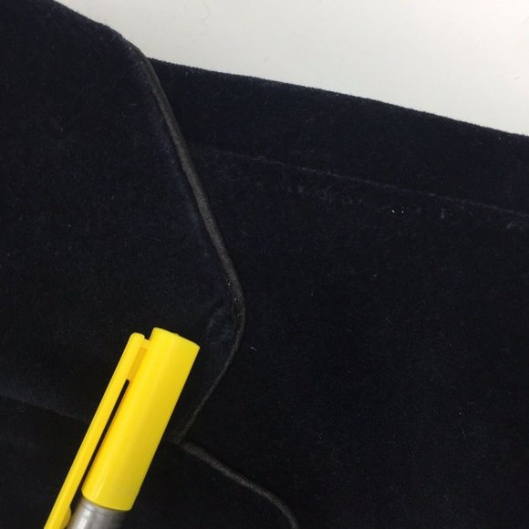 INC International Concepts Sport Coat Men Medium Navy Blue Velvet Smoking Jacket - Picture 4 of 11